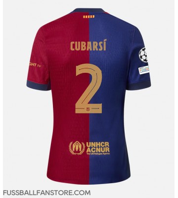 Barcelona Pau Cubarsi #2 Replik Heimtrikot 2024-25 Kurzarm